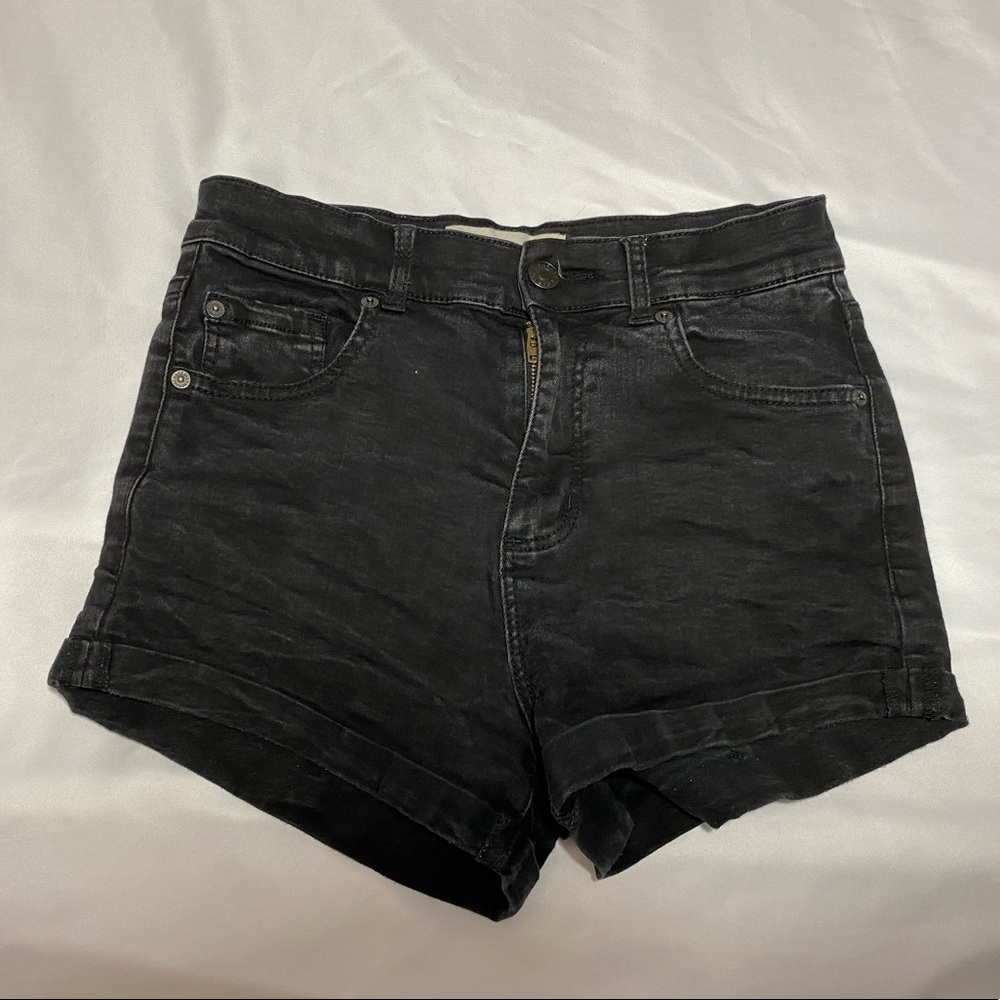 black high waisted Jean shorts